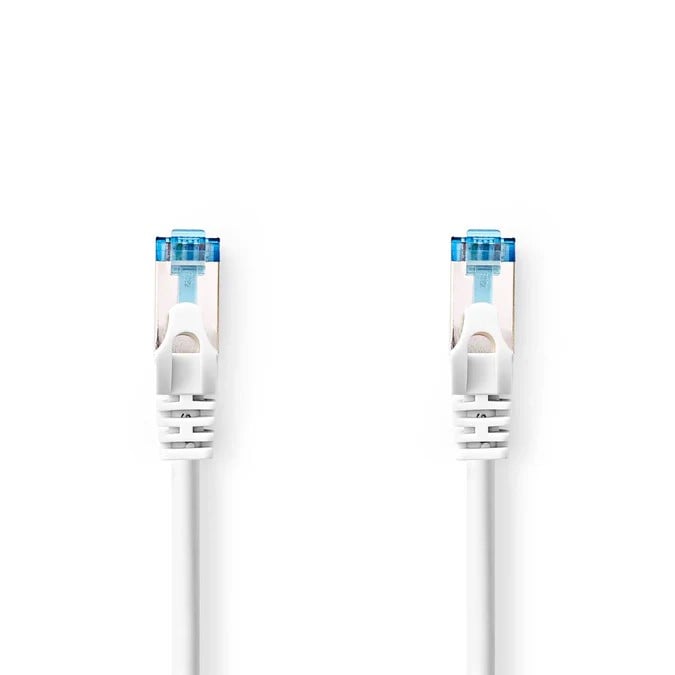 Câble RJ45 Cat6a S/FTP - 1m - Blanc - Connectique réseau - 2