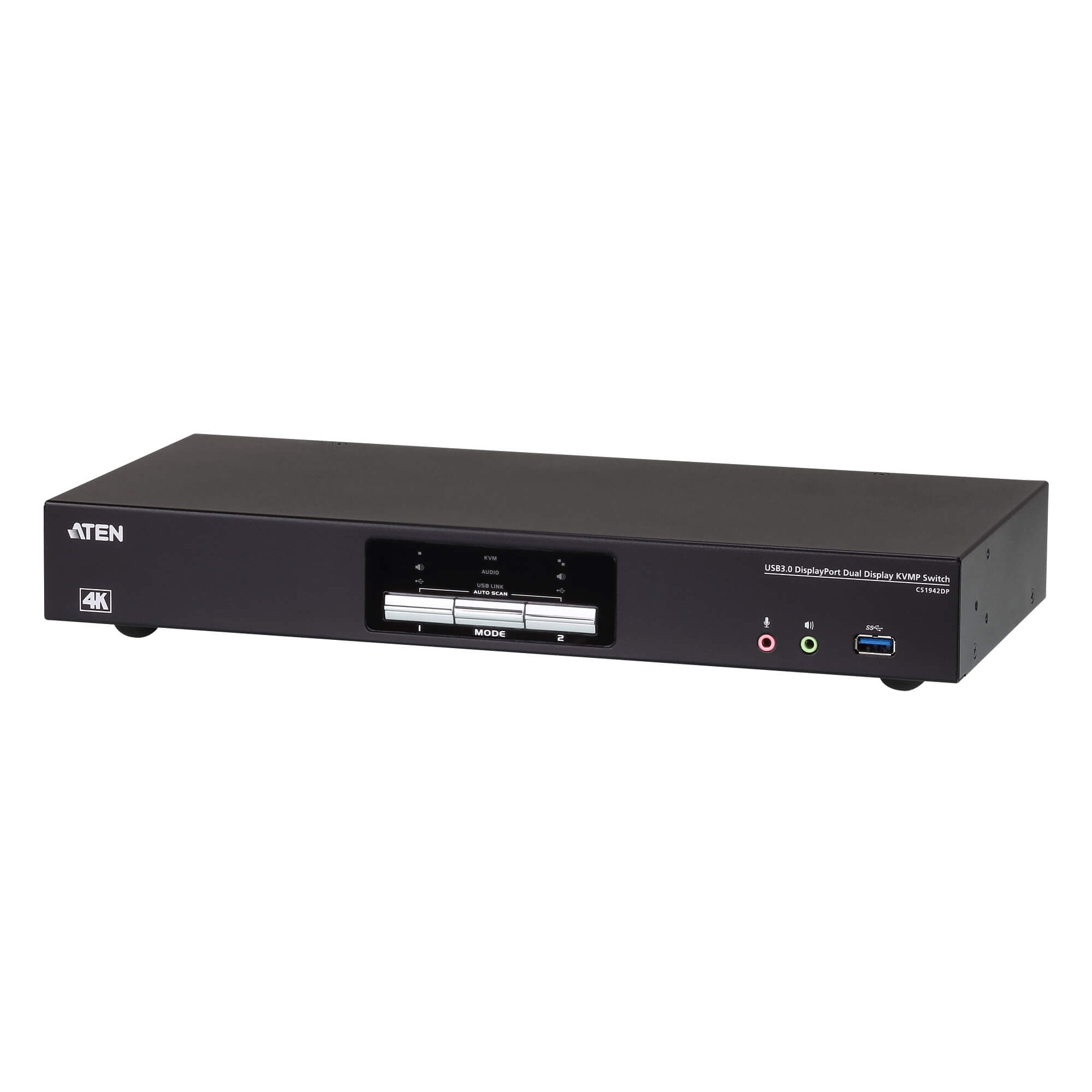 Commutateur KVMP 2 écrans DP 4K 2 p. USB3 CS1942DP - Commutateur - 0