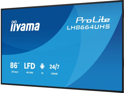 Iiyama 86 pouces  LH8664UHS-B3AG - Ecran PC Iiyama - Cybertek.fr - 4