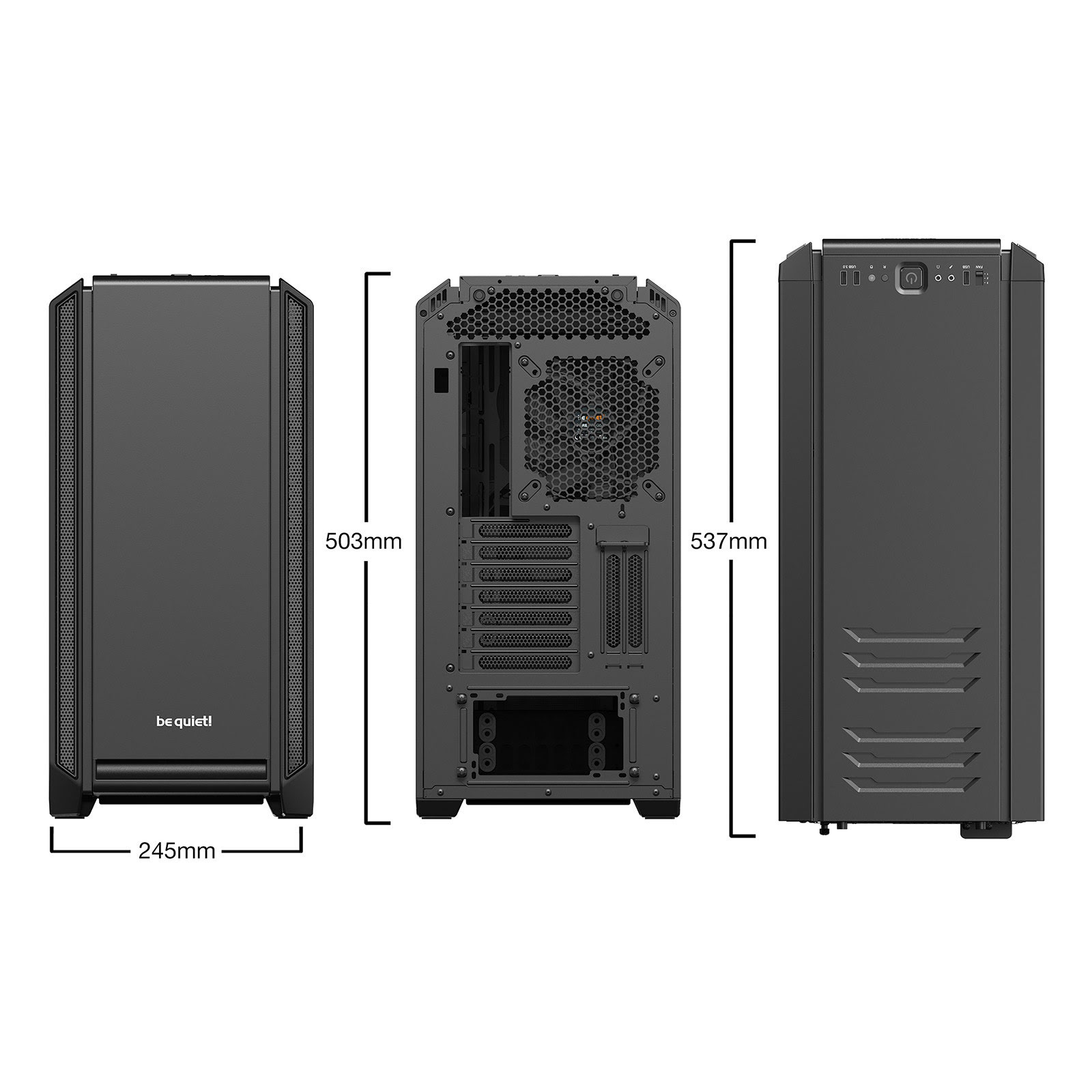 be quiet! Silent Base 601 Noir Noir - Boîtier PC be quiet! - 1