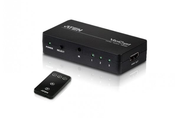 Commutateur HDMI - 3 Entrées/1 Sortie/Téléc VS381 - 0
