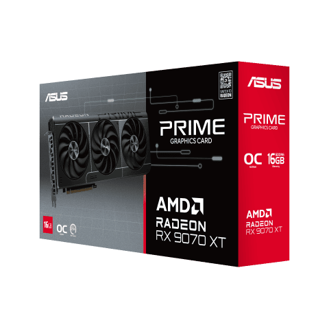 Asus Prime Radeon RX 9070 XT OC Edition 16GB GDDR6# - Carte graphique - 12
