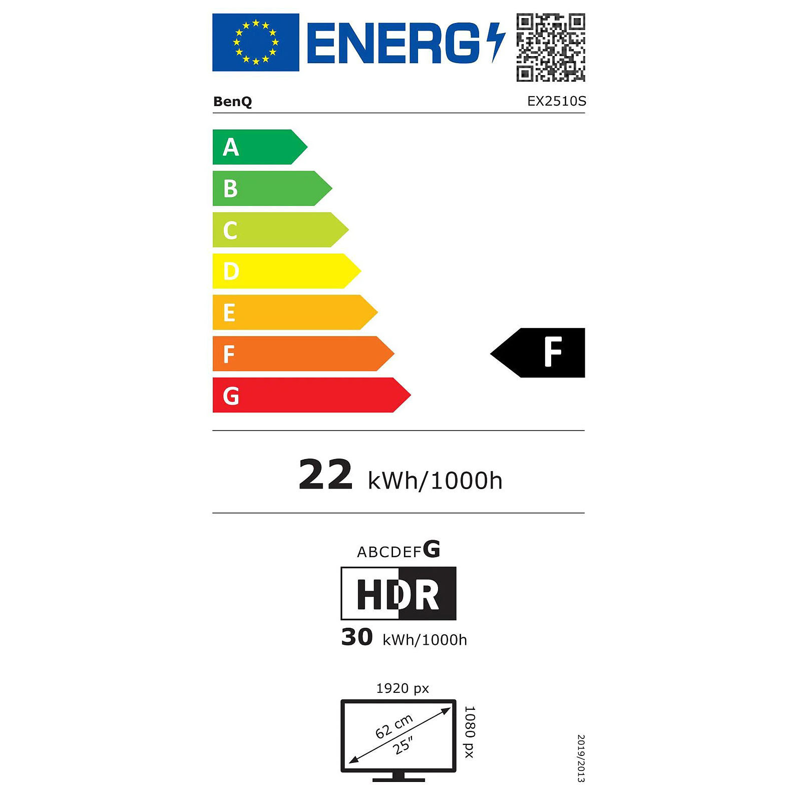 BenQ 25 pouces  9H.LKELA.TBE - Ecran PC BenQ - Cybertek.fr - 1