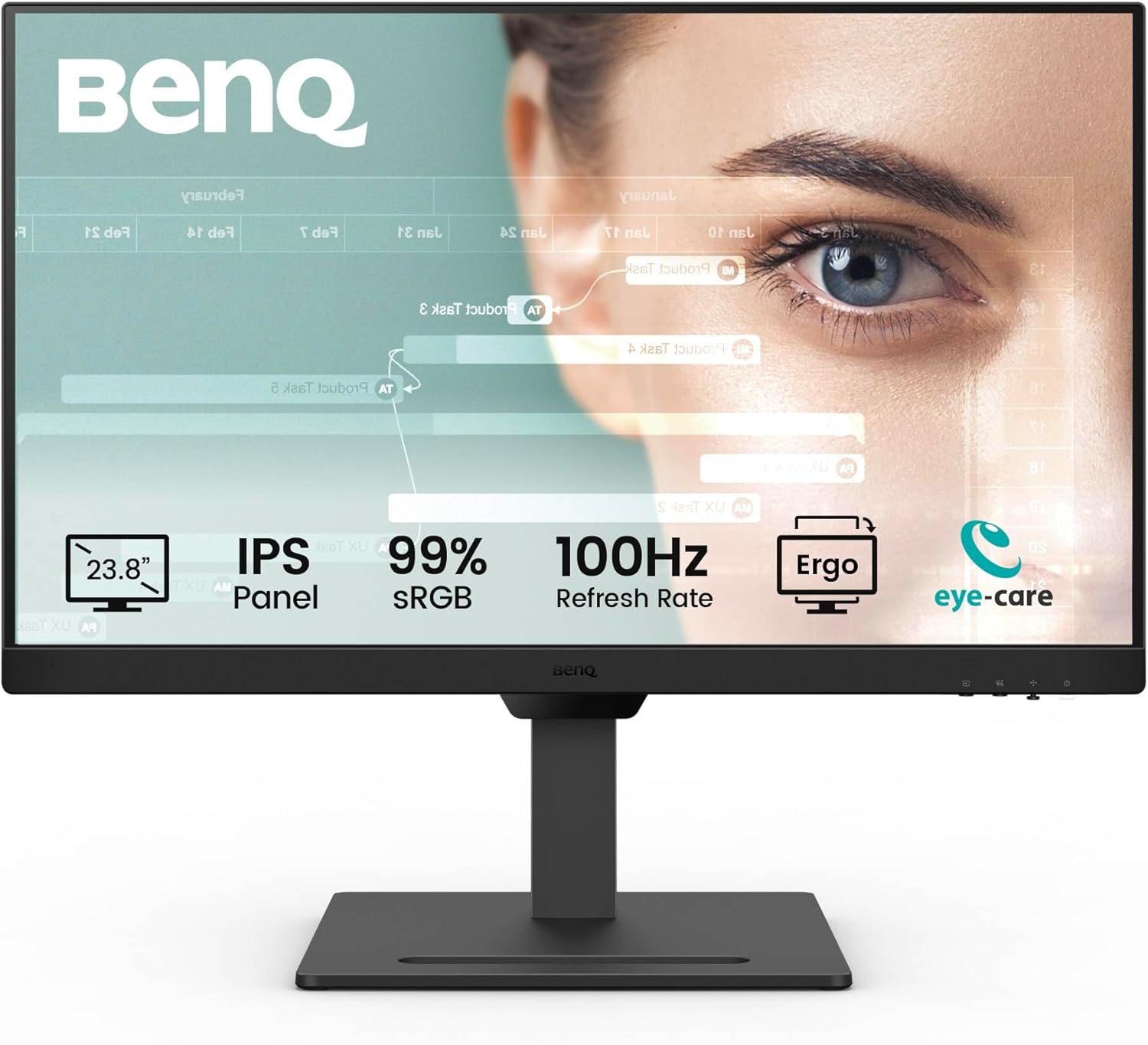 BenQ 24 pouces  9H.LMJLJ.LBE - Ecran PC BenQ - Cybertek.fr - 0