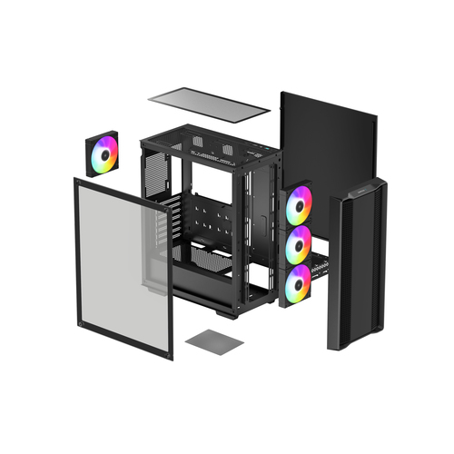 Deepcool CC560 ARGB V2 Noir Noir - Boîtier PC Deepcool - 9
