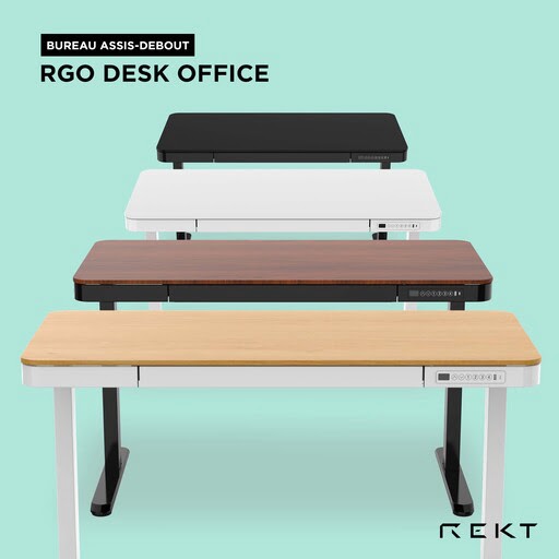 REKT RGo Desk Office 120 (RGODKOFBK) - Achat / Vente Bureau sur Cybertek.fr - 17