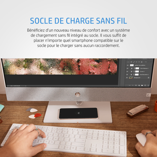 HP Pavilion 24" FHD/R5-5500U/16Go/512Go/W11 - All-In-One PC/MAC - 5