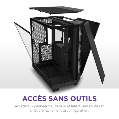 NZXT H6 Flow RGB Noir Noir - Boîtier PC NZXT - Cybertek.fr - 15