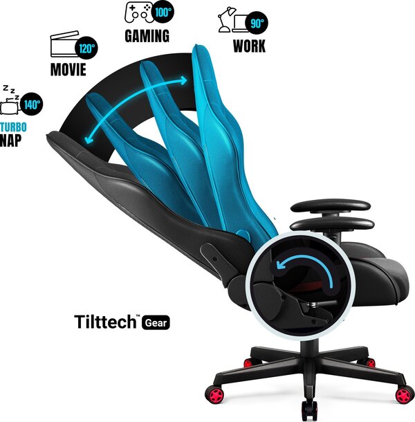Diablo Chairs  X-Starter Noir/Rouge - Siège PC Gamer - Cybertek.fr - 3