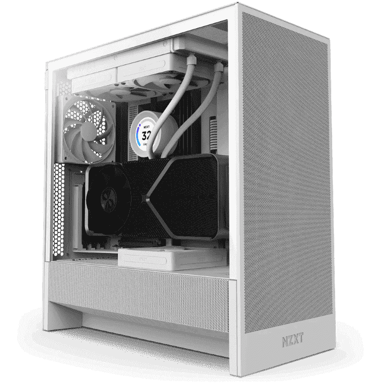 NZXT H5 Flow Blanc Blanc - Boîtier PC NZXT - Cybertek.fr - 0