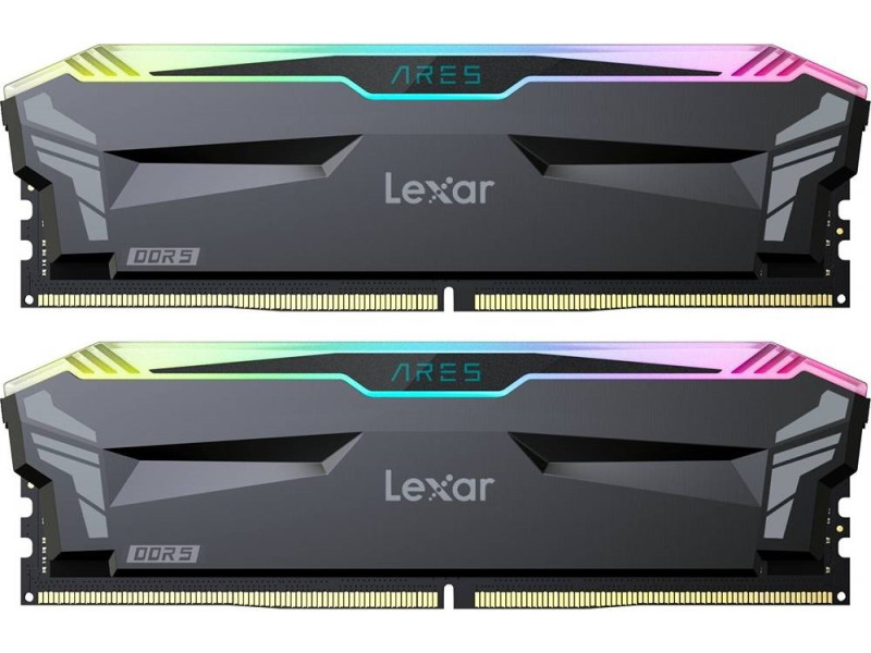 image produit Lexar ARES RGB Black 32Go (2x16Go) DDR5 6400 Cybertek