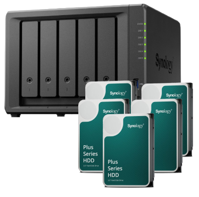 Synology DS1525+-5 baies avec 5 disques de 12To HAT3310-12T - Serveur NAS - 0