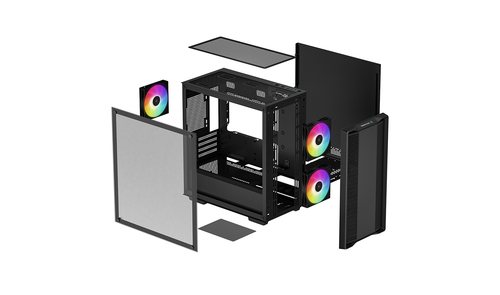 Deepcool CC360 ARGB Noir Noir - Boîtier PC Deepcool - Cybertek.fr - 8