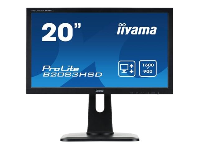 Iiyama 20"  B2083HSD-B1 - Ecran PC Iiyama - Cybertek.fr - 0