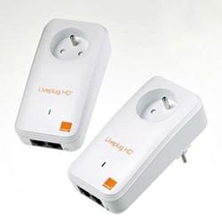CPL Liveplug HD+ Orange 500 Mbps - 3 Ports LAN - Très Bon état