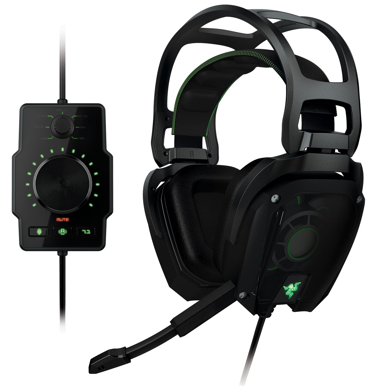 Razer Tiamat 7.1 V2 True 7.1 Noir - Micro-casque - Cybertek.fr - 0