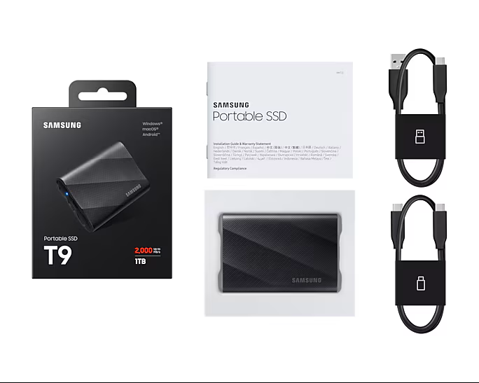 Samsung T9 1To (MU-PG1T0B/EU) - Achat / Vente Disque SSD externe sur Cybertek.fr - 7