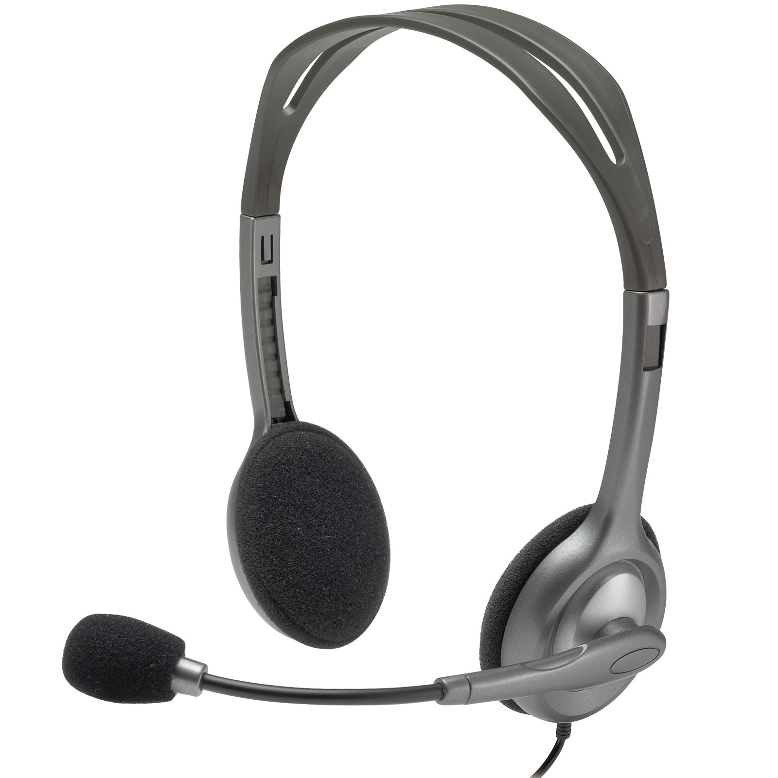 Logitech H111 Stereo Mono Gris - Micro-casque - Cybertek.fr - 0