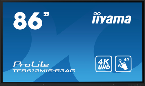 Iiyama ProLite TE8612MIS-B3AG - 86" 4K Tactile Android RJ45 USB-C (TE8612MIS-B3AG) - Achat / Vente Affichage collaboratif sur Cybertek.fr - 0