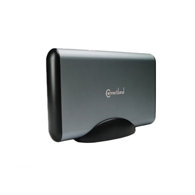 Connectland USB3.1 pour DD 3.5" SATA - Gris Acier - Boîtier externe - 2