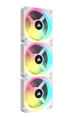 Corsair iCUE LINK QX120 RGB 120mm PWM Expansion Kit Blanc - Ventilateur boîtier - 6