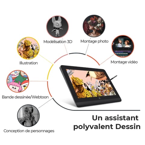 XPPEN Artist Pro 16 Gen 2/5080LPI/16"/Noir - Tablette graphique - 8
