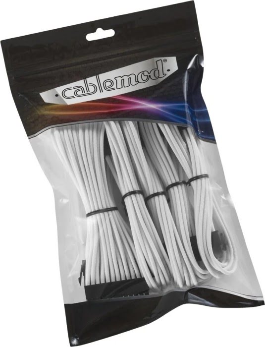 CableMod Kit câbles tressés (White) CM-CAB-CKIT-N88KW-R (CM-CAB-CKIT-N88KW-R) - Achat / Vente Accessoire alimentation sur Cybertek.fr - 1
