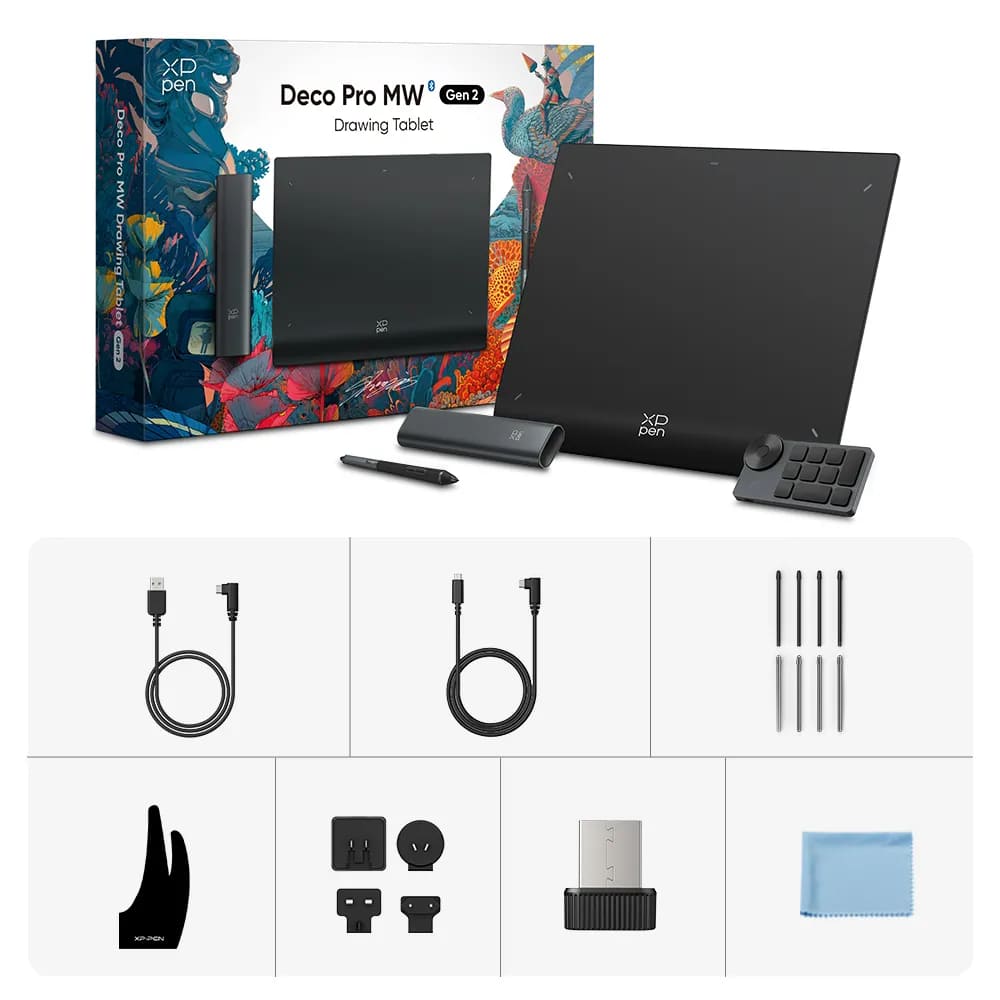 XPPEN Deco Pro LW Gen 2/5080LPI/11"/Noir - Tablette graphique - 2