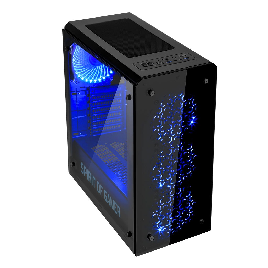 Spirit Of Gamer ROGUE IV BLUE Noir - Boîtier PC Spirit Of Gamer - 4