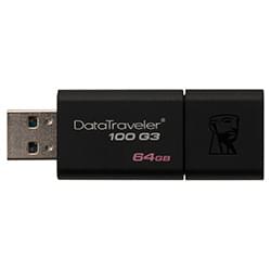 Kingston Clé 64Go USB 3.0 DataTraveler 100 DT100G3/64GB