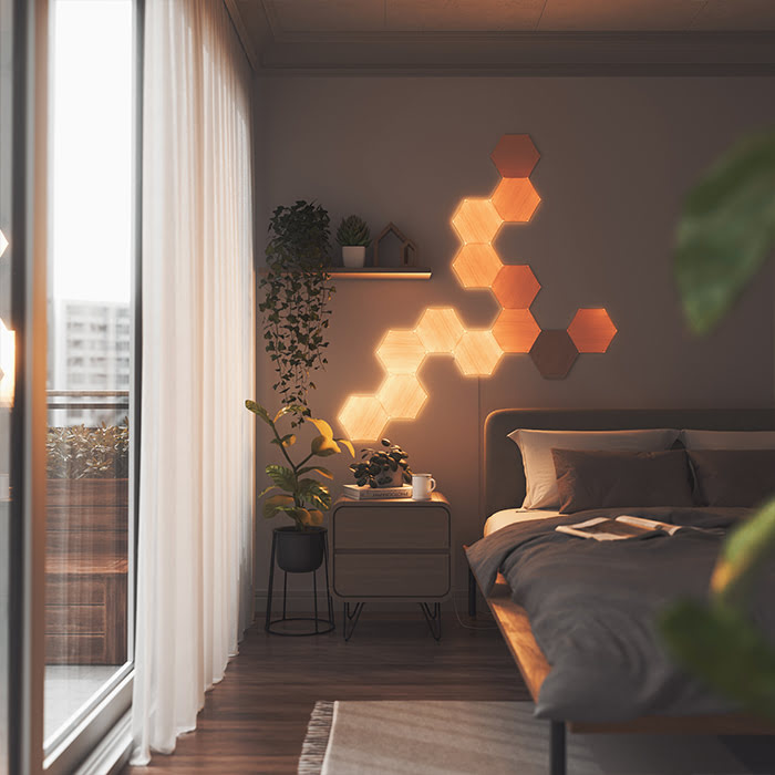 Nanoleaf Elements Hexagons Starter Kit - 7 pièces  (NL52-K-7002HB-7PK) - Achat / Vente Objet connecté / Domotique sur Cybertek.fr - 3