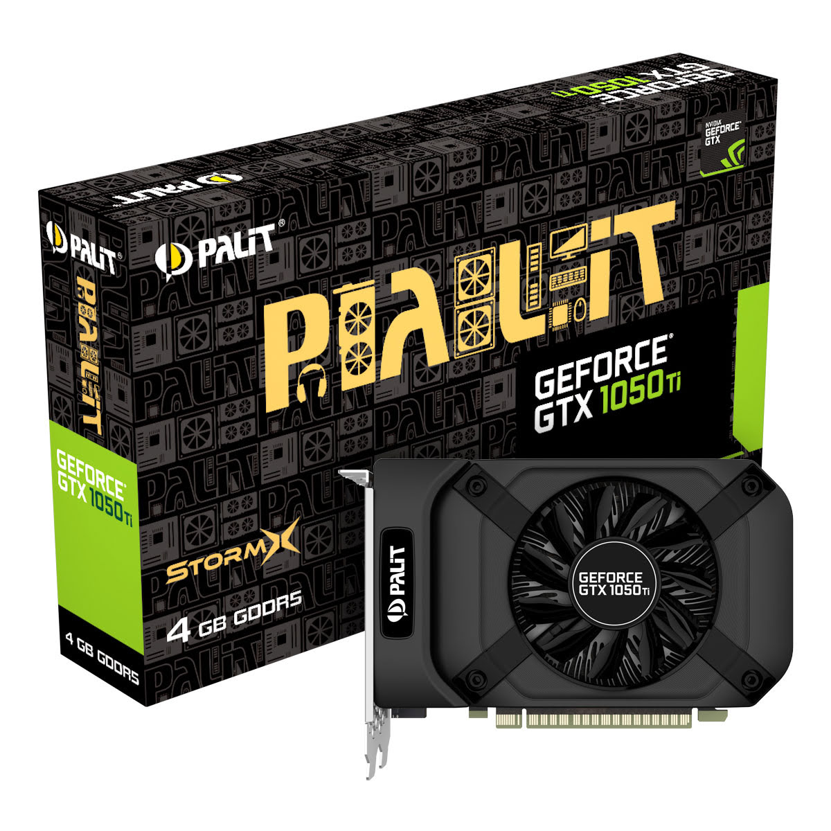 Palit GTX1050Ti StormX 4GB  - Carte graphique Palit - Cybertek.fr - 0
