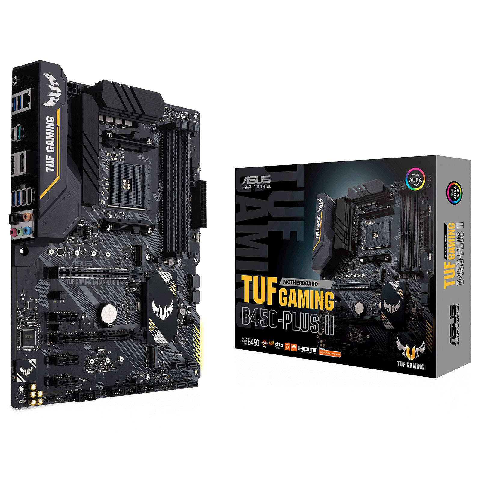 Asus TUF B450-PLUS GAMING II ATX  - Carte mère Asus - Cybertek.fr - 0