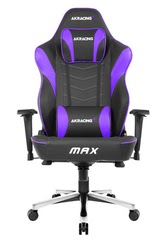 Siège PC Gamer AKRacing Masters Série Max - Noir/Indigo/Simili Cuir/4D Cybertek