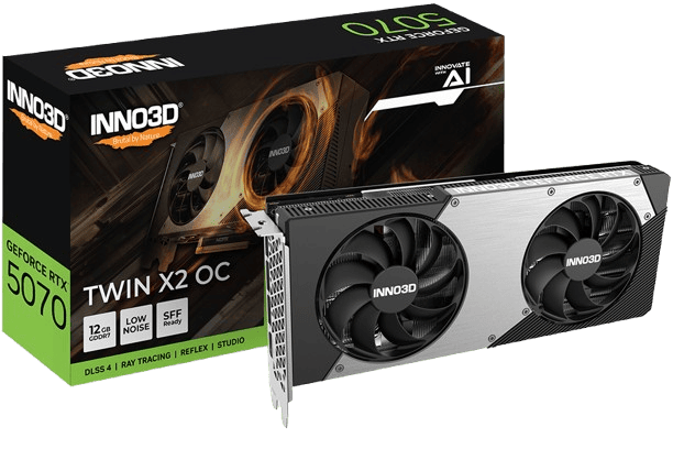 Inno3D GeForce RTX 5070 TWIN X2 OC#  - Carte graphique Inno3D - 0