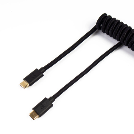 Cable Coiled Aviator - USB C - Noir - Connectique PC - Cybertek.fr - 0