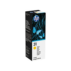 image produit HP Bouteille d'encre Jaune HP31 - 8000 pages 1VU28AE Cybertek