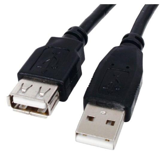 Câble USB2.0 rallonge Mâle-Femelle - 3m - Connectique PC - 0