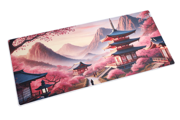 The G-LAB Pad Temple - XXL/Motif Temple japonais - Tapis de souris - 1