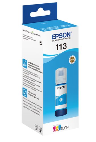 Consommable imprimante Epson Flacon EcoTank 113 Cyan