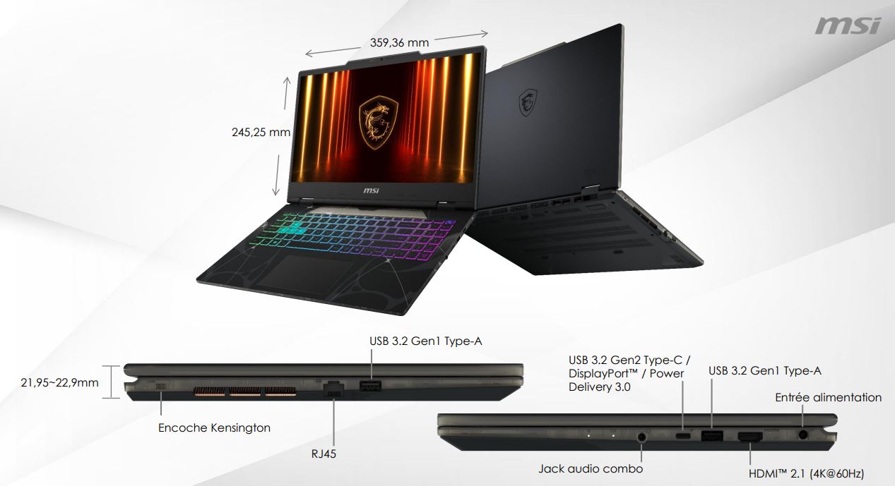 MSI 9S7-15Q342-617 - PC portable MSI - Cybertek.fr - 5