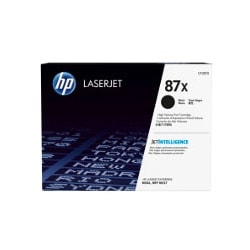 Toner 87X Noir 18000 pages - CF287X pour imprimante Laser HP - 0