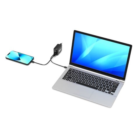 Port Chargeur mural GaN 65W - USB-C/USB-A - Noir (902104EU) - Achat / Vente Chargeur sur Cybertek.fr - 3