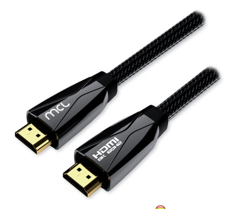 image produit MCL Samar Câble HDMI 2.1 Highspeed + Ethernet mâle/mâle - 3m Cybertek