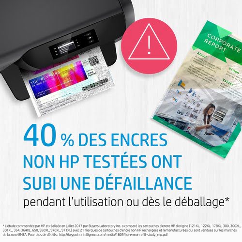 Cartouche 912XL - Cyan - 3YL81AE#BGX pour imprimante  HP - 6