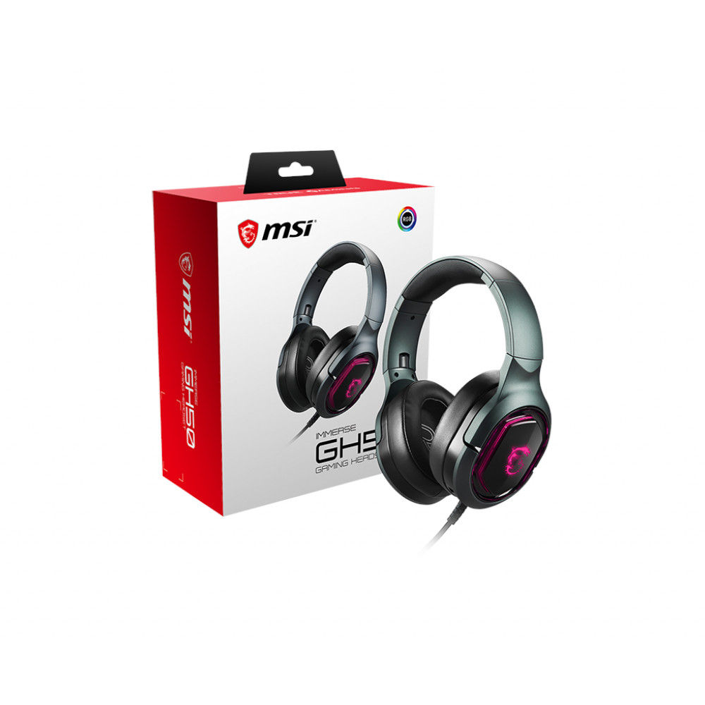 MSI Immerse GH50 7.1 Surround RGB - Micro-casque - Cybertek.fr - 1