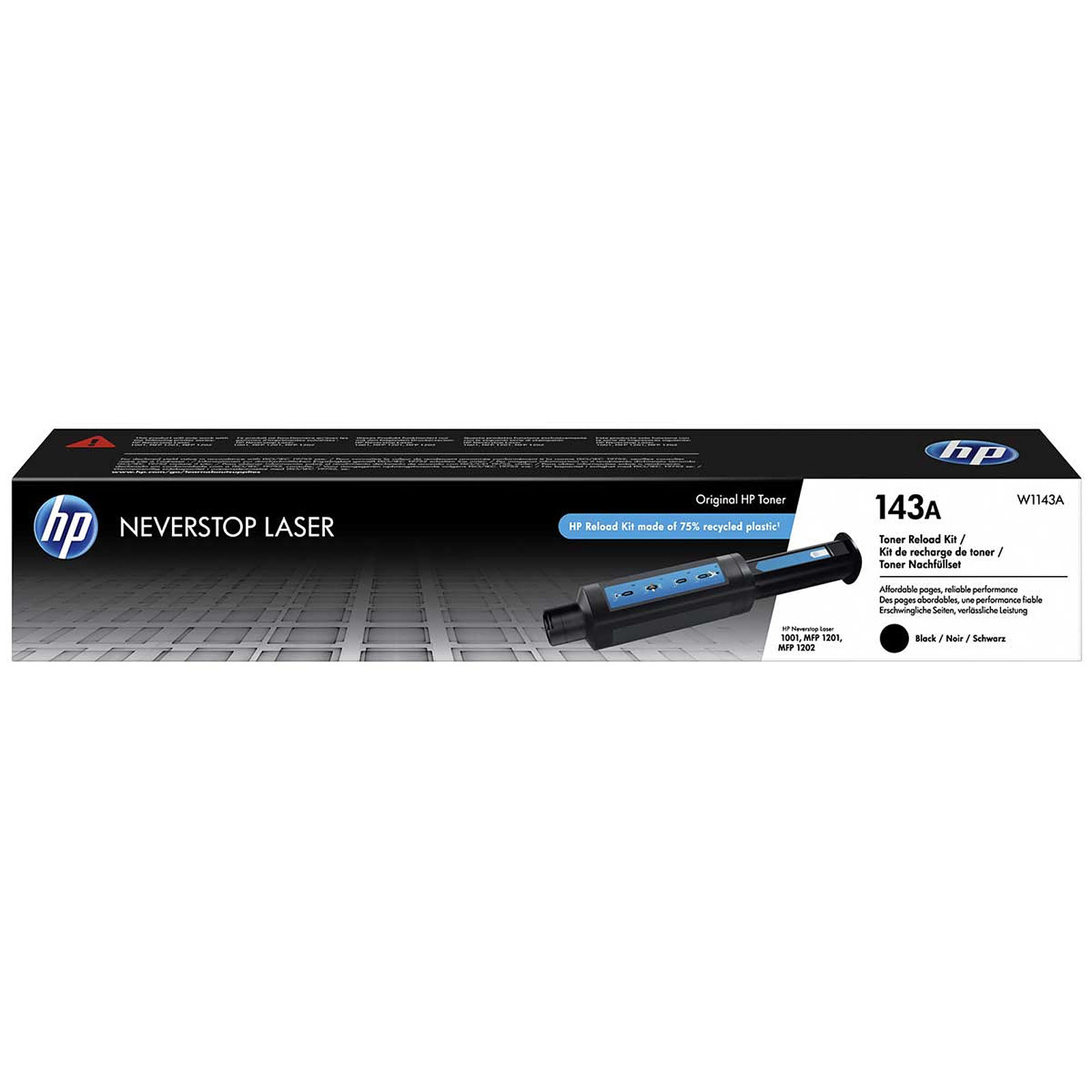 Toner noir 143A Neverstop 2500 pages - W1143A pour imprimante Laser HP - 0