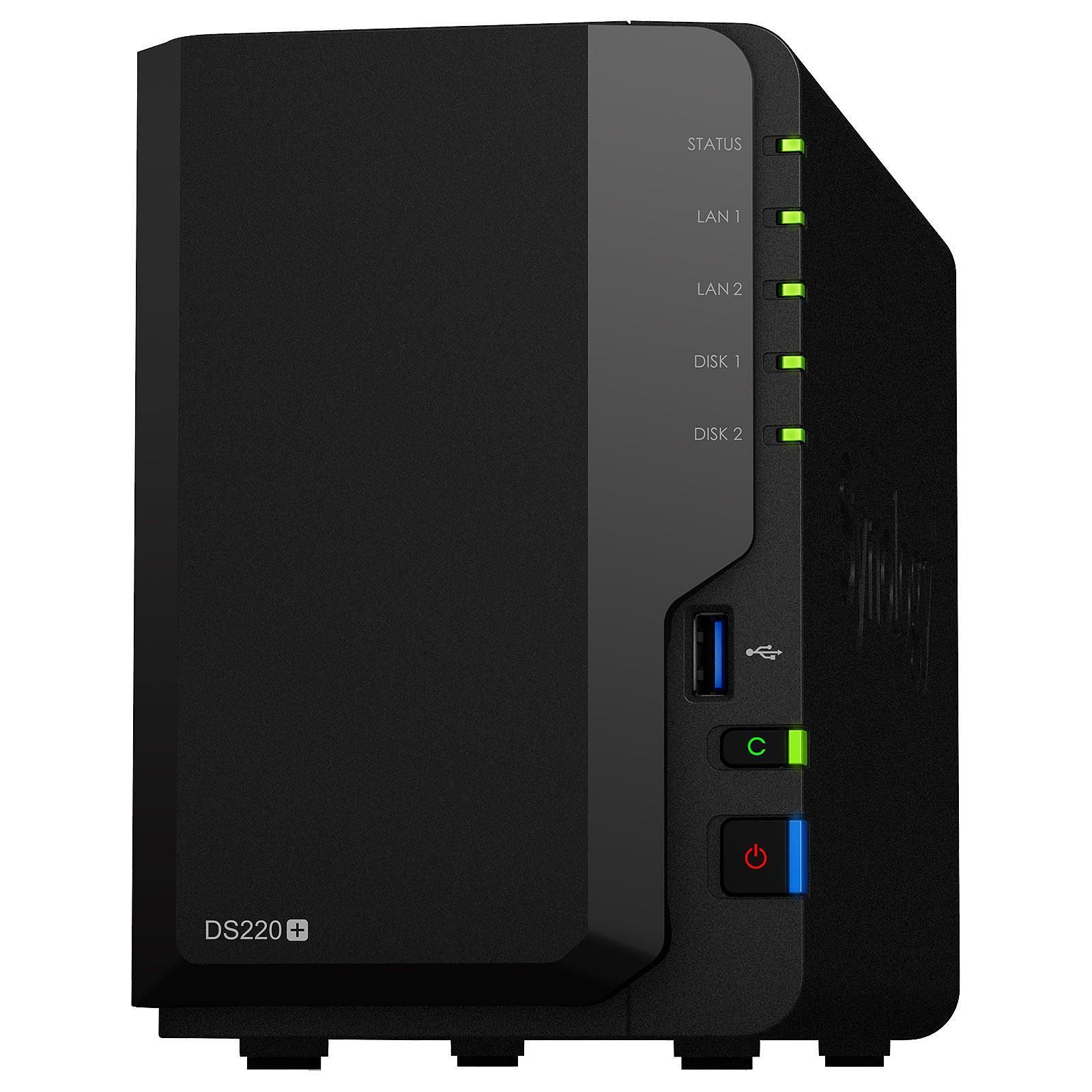 Synology DS220+ - 2 Baies  - Serveur NAS Synology - Cybertek.fr - 3