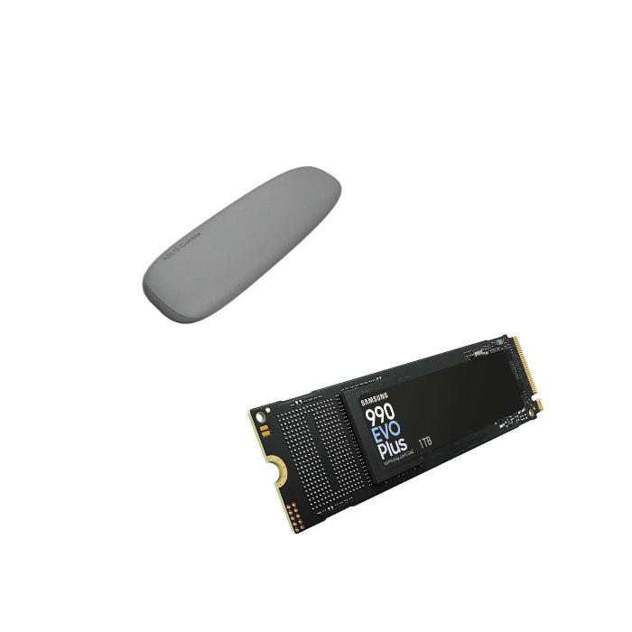 Disque SSD Samsung Pack Asus Cobble gris + 990 EVO PLUS 1To Cybertek