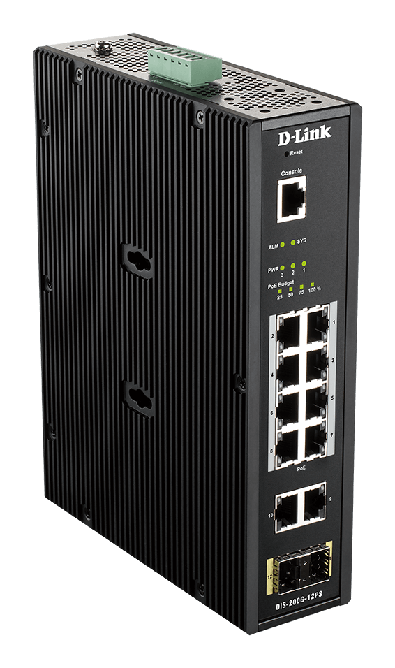 Switch D-Link 8 Ports PoE Gigabit + 2 Ports SFP - Manageable    - 0